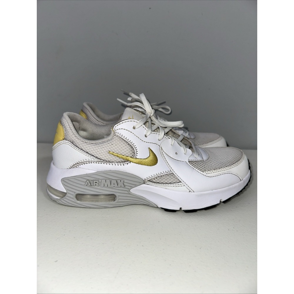 Size 9.5 - Nike Air Max Excee‎ White Saturn Gold W